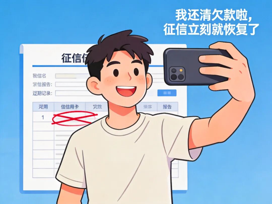 还清欠款不等于征信恢复