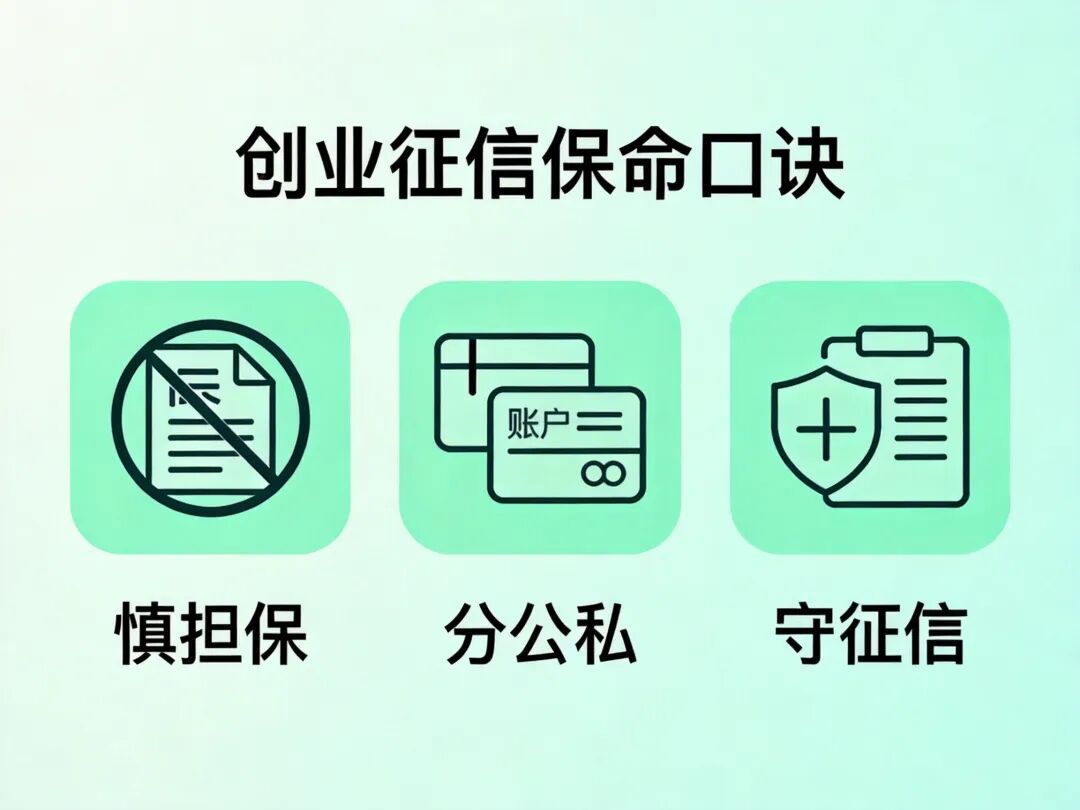 创业征信口诀